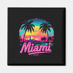 Vintage Miami Beach – Retro 305 Florida Sonnenunte Magnet
