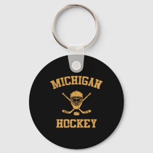 Vintage-Michigan-Eishockey Schlüsselanhänger