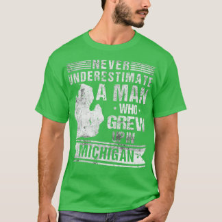 Vintage Michigan-Karte T-Shirt