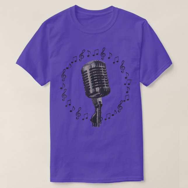 Vintage Microphone Music 3158 T-Shirt (Design vorne)