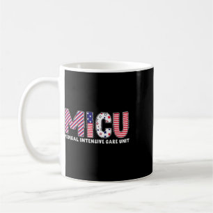 Vintage Micu Krankenschwester US-Flagge Patriotisc Kaffeetasse