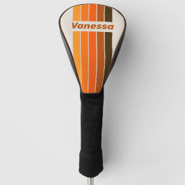 Vintage Midnight Sunrise Pin Striped with Name Golf Headcover