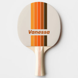 Vintage Midnight Sunrise Pin Striped with Name Tischtennis Schläger