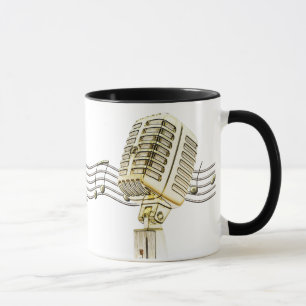 Vintage-Mikrofon-Design-Kaffeetassen Tasse