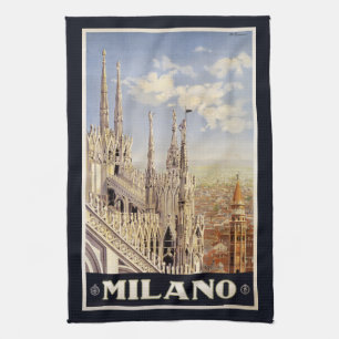 Vintage Milano Mailand Italien Handtuch