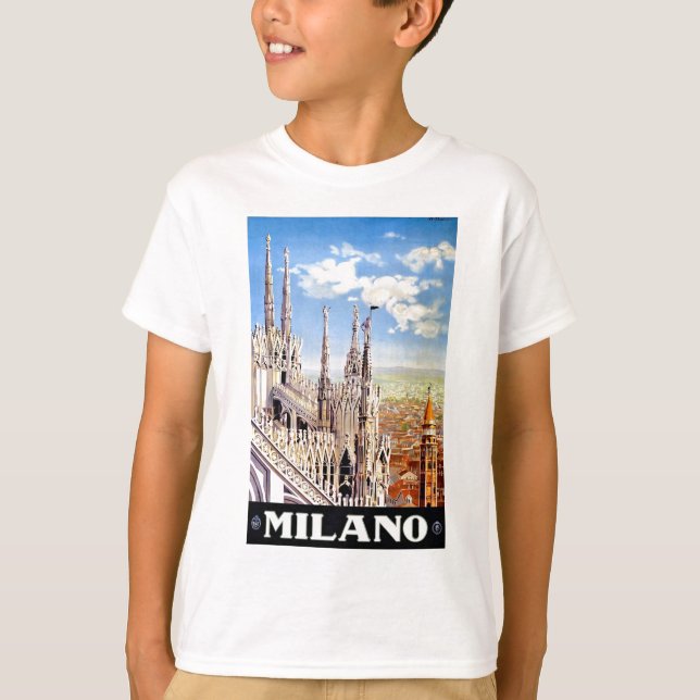 Vintage Milano Travel T-Shirt (Vorderseite)