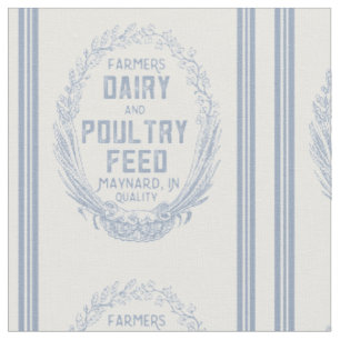 Vintage-Milch-Geflügelfuttersack-Design Stoff