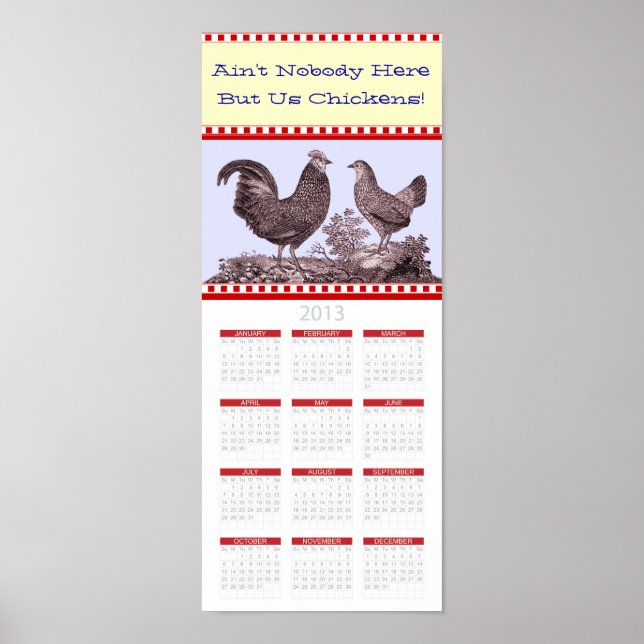 Vintage Milchfarm Grosse Küche 2013 Kalender Poster (Vorne)