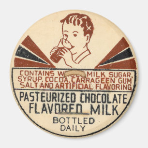 Vintage Milchflasche-Kappe Magnet