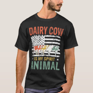 Vintage Milchkuh ist mein Geist, tierische amerika T-Shirt