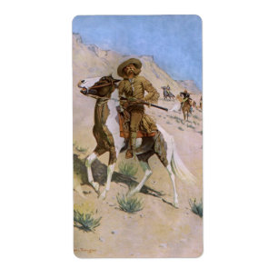 Vintage Militärcowboys, der Pfadfinder durch