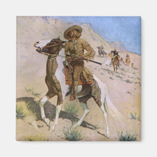 Vintage militärische Cowboys, The Scout von Reming Magnet