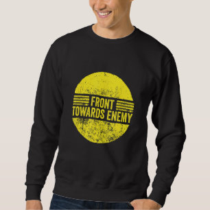 Vintage militärische Front gegen Feind Claymore Mi Sweatshirt