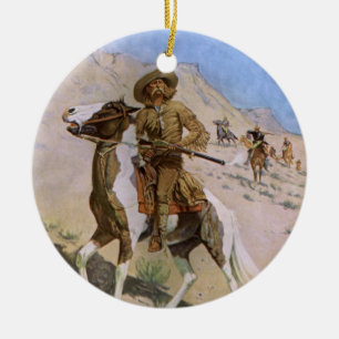 Vintage Military Cowboys, Der Scout von Remington Keramikornament