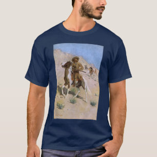 Vintage Military Cowboys, Der Scout von Remington T-Shirt