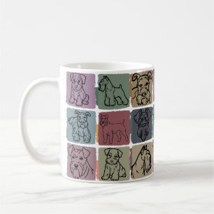 Vintage Miniature Schnauzer Retro-Hundebesitzer-Ge Kaffeetasse