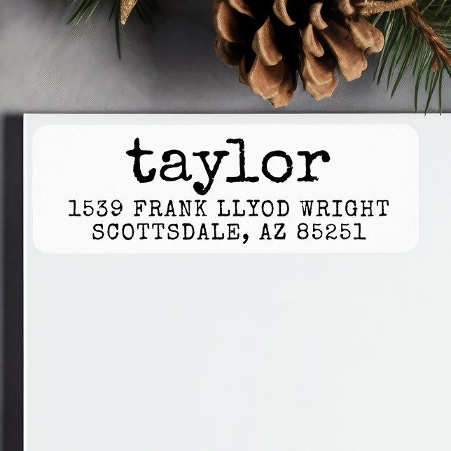 Vintage Minimal-Rücksendeadresse für einfache Schr (Von Creator hochgeladen)