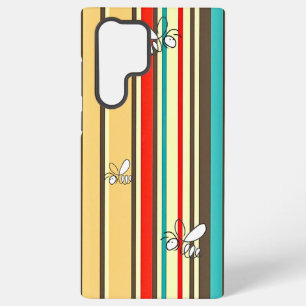 Vintage Minimalistische Beerenstreifen - Handy-Fal Samsung Galaxy Hülle