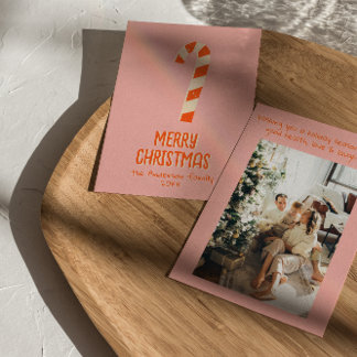 Vintage Minimalistische Illustrierte Weihnachtscre Feiertagskarte