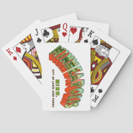 Vintage  Minneapolis Postcard Playing Cards Spielkarten