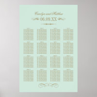 Vintage Minze Antike Blühend Hochzeitssitze