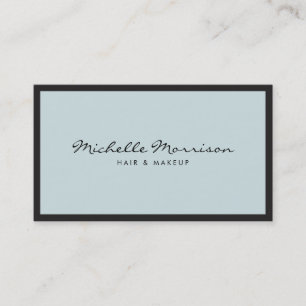 Vintage Minze Blue Makeup und Beauty Business Card Visitenkarte