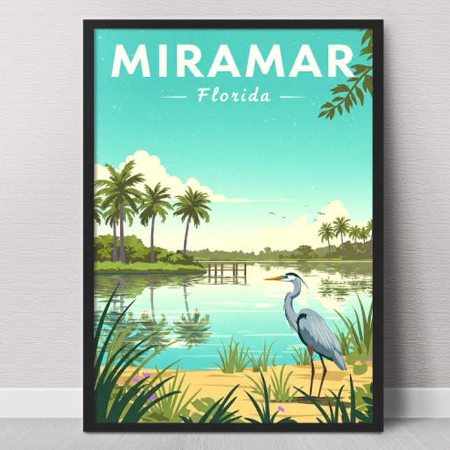 Vintage Miramar Florida Poster (Von Creator hochgeladen)