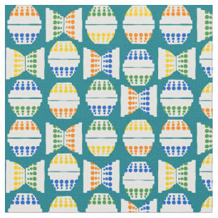 Vintage Mischschalen mit Polka Docks Gemustert Stoff