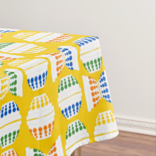 Vintage Mischschalen mit Polka Docks Gemustert Tischdecke