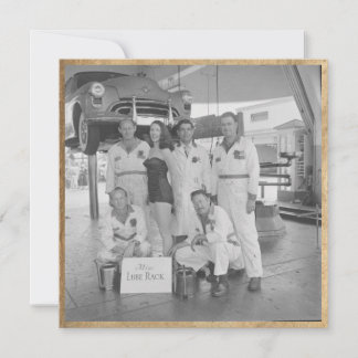 Vintage "Miss Lube Rack" Flachbild-Notiz