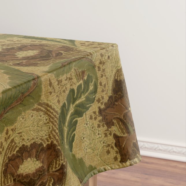 Vintage Mission Style Red Blume Blüten Muster Tischdecke (Beispiel)