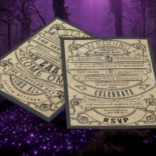 Vintage mittelalterliche Hochzeit der Renaissance Einladung