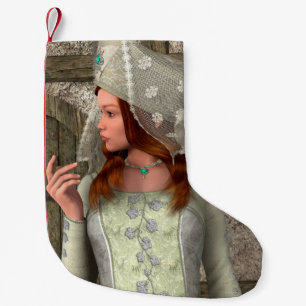 Vintage Mittelalterliche Prinzessin Renaissance Ku Kleiner Weihnachtsstrumpf