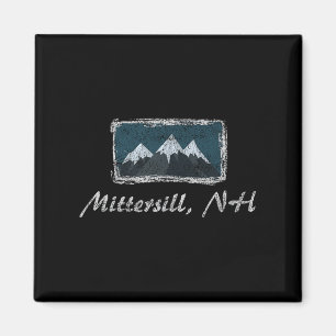 Vintage Mittersill New Hampshire Winter Skifahren Magnet