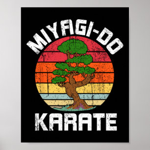 Vintage Miyagi-do Karate-Bonsai-Baum Poster