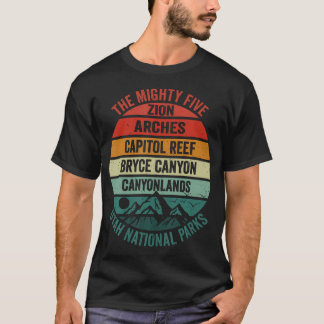 Vintage Moab Utah Souvenir Big 5 Mighty Five T-Shirt