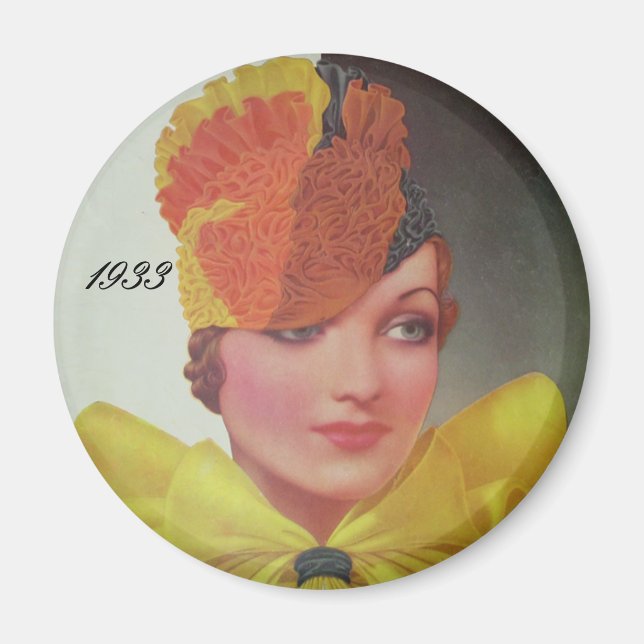 Vintage Mode 1933 Magnet (Vorne)