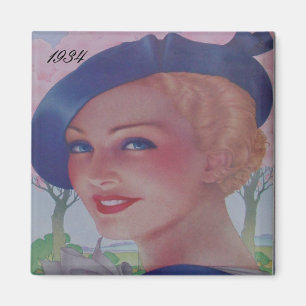 Vintage Mode 1934 Magnet