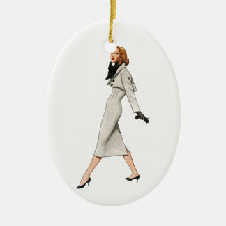 Vintage Mode-Bild-Verzierung Keramik Ornament