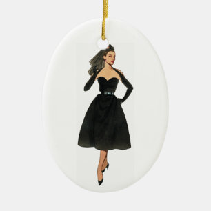Vintage Mode-Bild-Verzierung Keramik Ornament