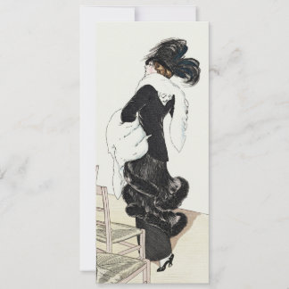 Vintage Mode Lady, Haute Couture Birthday Party Einladung