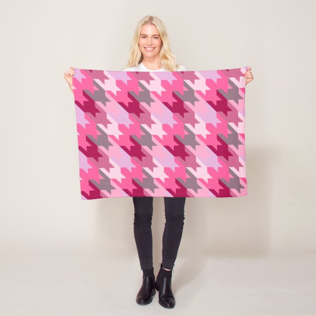 Vintage Mode - Muster Moderner Frühling Fleecedecke (Beispiel)