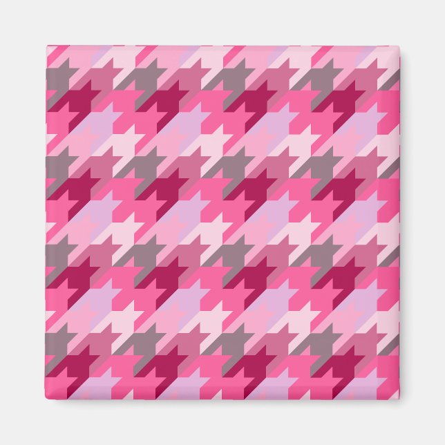 Vintage Mode - Muster Moderner Frühling Magnet (Vorne)