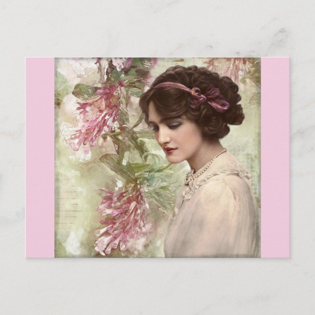 vintage Mode Postkarte (Vorderseite)
