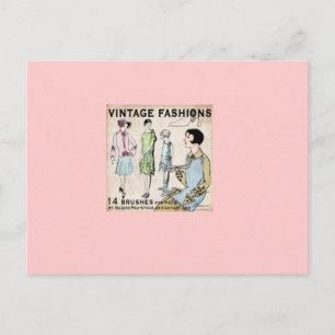Vintage Mode Postkarte