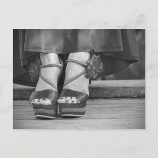 Vintage Modefotografie Postkarte
