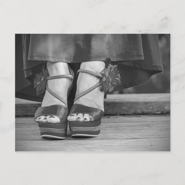 Vintage Modefotografie Postkarte (Vorderseite)