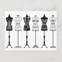 Vintage Modemannequins Silhouetten