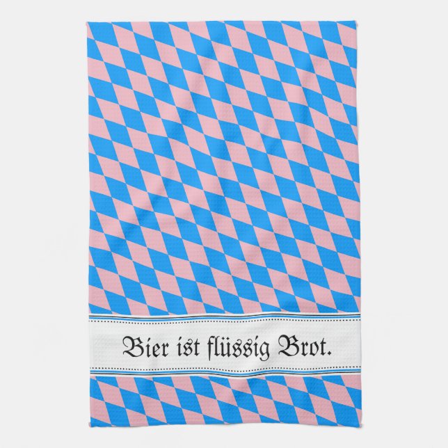 Vintage, modern und bayrisch! handtuch (Vertikal)