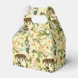 Vintage Moderne Blume Tiger-Dschungel Tropical Geschenkschachtel